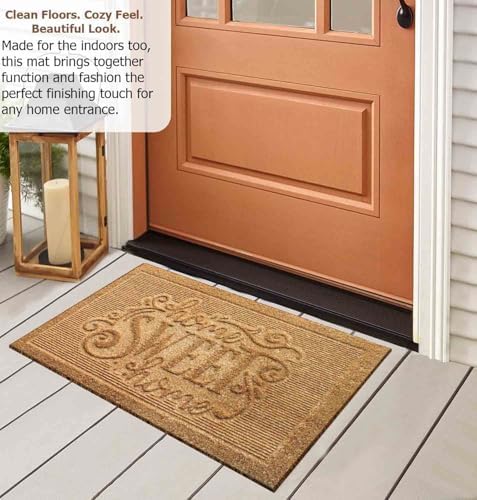 Gardenised Heavy Duty Coco Coir Doormat Non Slip PVC Baking Embossed Welcome - Image 5