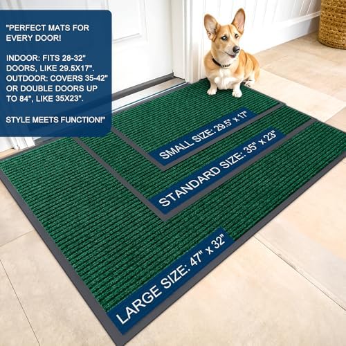 OLANLY Front Door Mat 47x30, Waterproof Heavy-Duty Indoor Outdoor Doormat - Image 2