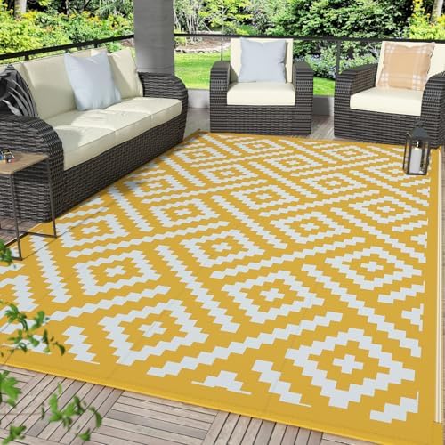 GENIMO Outdoor Rug, Waterproof Plastic Rugs by GENIMO