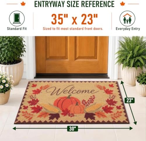 OLANLY Front Door Mat 35x23, Low Profile Doormat - Image 2