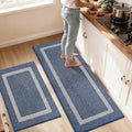 COSY HOMEER Kitchen Rugs Sets of 2 Non-Slip Washable by COSYHOMEER