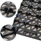 12 Pack Modular Interlocking Cushion 11.6" x 11.6" Rubber Mat Floor Tile Mats - Image 6