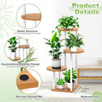 4 Tier Plant Stand Indoor Corner Tall Shelf - Image 3