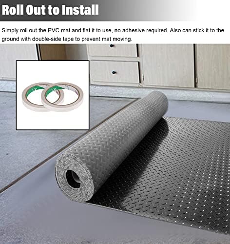 Large Rubber Outdoor Mat for Patio Balcony Waterproof, Heavy Duty Diamond Plate - Image 6