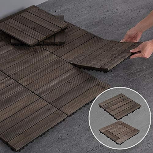 Yaheetech 44PCS Interlocking Deck Tiles Outdoor Patio Floor - Image 7
