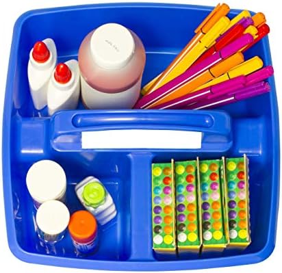 Storex Classroom Craft Caddy, 3 Compartment Plastic Organizer - Image 6
