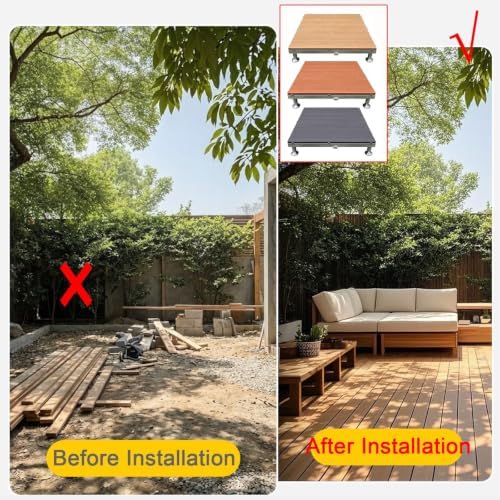 Adjustable Raised Deck Platform Modular Outdoor Decking - Image 3