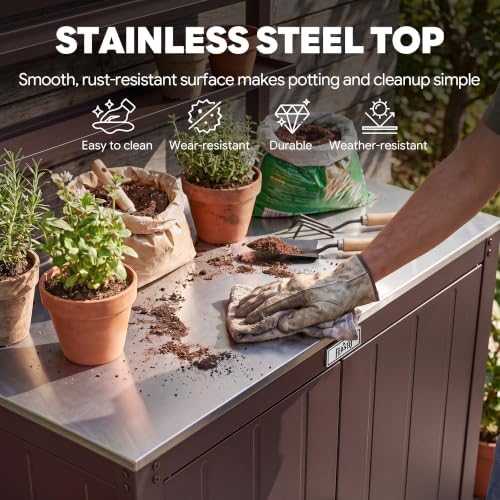 Feasto Outdoor Potting Bench Table - Image 3