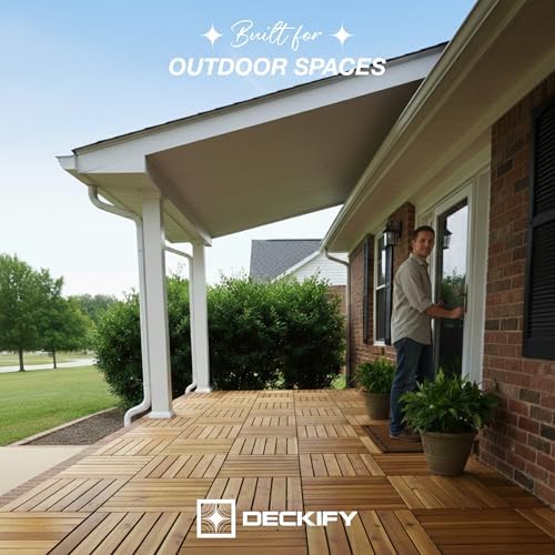 Acacia Interlocking Deck Tiles Outdoor Waterproof - Image 4
