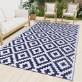 Smiry Outdoor Rug 10x14 ft Waterproof Reversible Boho Mat by Smiry