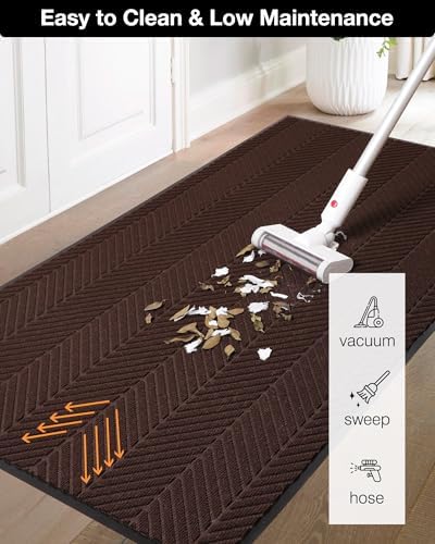 3′ x 5′ Heavy Duty Front Door Mat Indoor Outdoor Entrance, Easy Clean - Image 5