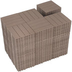 216 PCS Plastic Interlocking Deck Tiles by SkillMaid