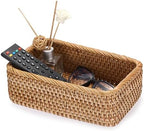 BTSKY Small Remote Basket for Coffee Table Entryway Living Room 9.6''x6.5'' by BTSKY