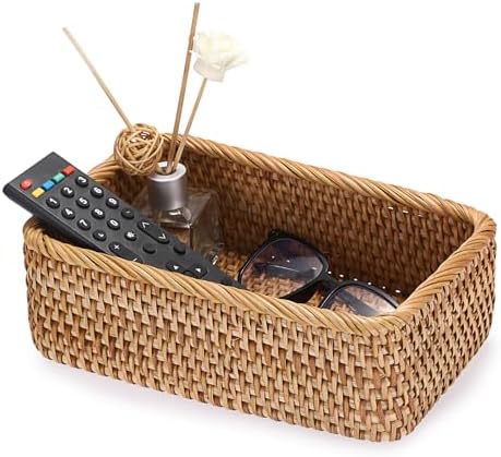 BTSKY Small Remote Basket for Coffee Table Entryway Living Room 9.6''x6.5'' by BTSKY