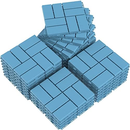 Goovilla Plastic Interlocking Deck Tiles, 27 Pack 12"x12" by Goovilla