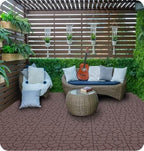 Plastic Interlocking Deck Tiles, 44 Pack, Simulated Gravel, Non-Slip Patio - Image 6