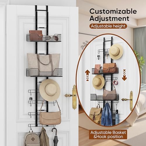 Over The Door Purse Organizer, Easy Installation Handbag Rack - Image 5