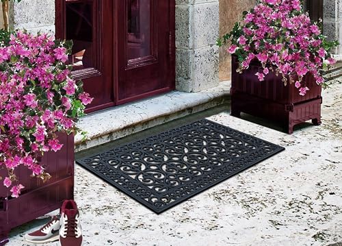 A1 Home Collections 9-LB Heavy Duty Rubber Doormat 24"×36" - Image 4