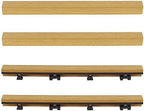 1 in. x 1 ft. Quick Deck Composite Deck Tile Straight Trim - Image 2