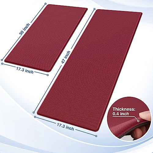 StepRite Kitchen Mats for Floor, 2-Piece Anti-Fatigue Rugs - Image 2
