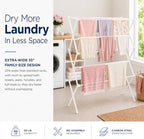 Honey-Can-Do Oversized Clothes Drying Rack, Extra-Wide 35", 50 lb - Image 3