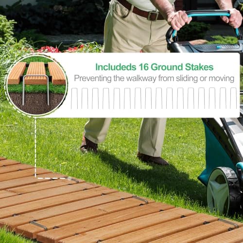 RELIANCER 24' Wooden Garden Pathway - Image 5