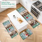 Kitchen Rugs Set 3 Piece, Non Slip Kitchen Mat - Image 2