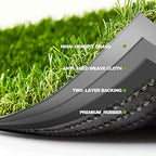 Premium Artificial Grass 4' x 56' Outdoor Rug, 1.38"" Realistic Thick Turf - Image 5
