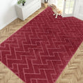 PURRUGS Area Rug, Cherry Red by PURRUGS