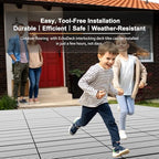 EchoDeck Interlocking Deck Tiles, 27 Pack Patio Tiles Outdoor Interlocking All - Image 2