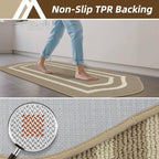 COSY HOMEER Kitchen Rugs and Mats 24"x59" Non Slip Kitchen Mats - Image 4
