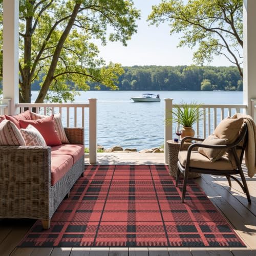 GENIMO Outdoor Rug, Waterproof Plastic Rugs - Image 5