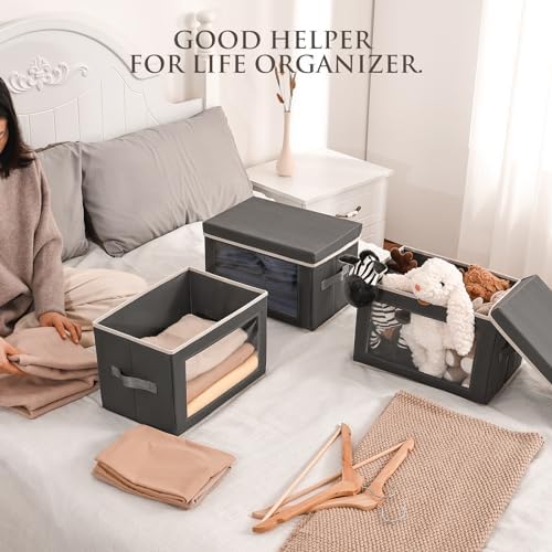Homsorout Storage Bins with Lids - Image 3
