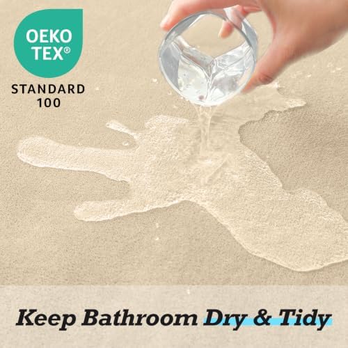 HUXMEYSON Bathroom Rugs Sets 3 Piece, Non-Slip & Quick Dry Bath Mat Set - Image 5