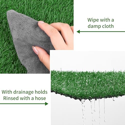 Aodaer 12 Pack Artificial Grass Mat 12 x 12 Inch Fake Grass Square Mat - Image 5