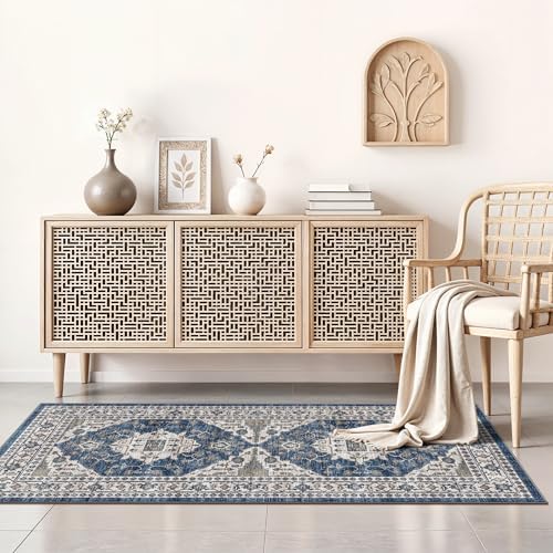 2x4 Non-Slip Entryway Area Rugs: Washable Stain Resistant Kitchen Carpet - Image 4