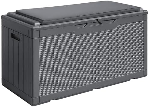 Devoko 100 Gallon Resin Waterproof Outdoor Storage Box by DEVOKO
