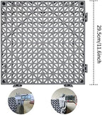 12 Pack Modular Interlocking Cushion 11.6" x 11.6" Rubber Mat Floor Tile Mats - Image 3