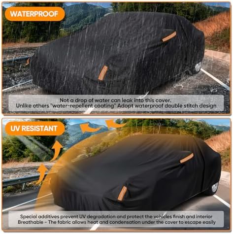 NEVERLAND Car Cover Waterproof All Weather - Image 5