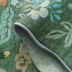 4x6 Living Room Area Rugs: Washable Farmhouse Nursery Kitchen Floral Rugs - Image 6