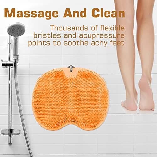 Shower Foot Scrubber Mat Back Washer Back Exfoliating Bath Wash Pad Wall - Image 6