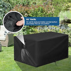 Outdoor Fire Pit Cover Rectangular Waterproof-51x31x25in - Image 5