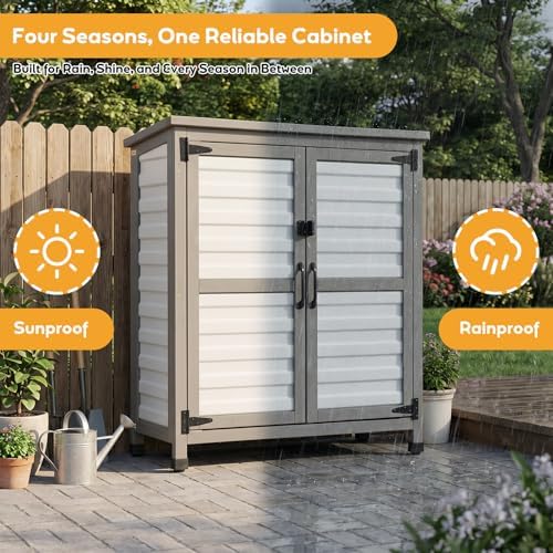 PetsCosset Weatherproof Outdoor Storage Cabinet - Image 7