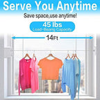 JOOM Retractable Clothesline Indoor, Dual 2 x 13.8 FT Clothes Lines - Image 2