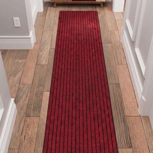 Ottomanson 3x31 Hallway Runner Rug – Non-Slip Indoor Outdoor Door Mat by Ottomanson