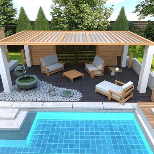 Ball & Cast Plastic Interlocking Deck Tiles, Lengthen 24"x12"Patio Floor Tiles - Image 6