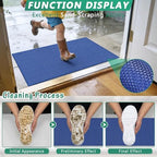 WochiTV Non Slip Drainage Mats, Front Door Mat, PVC Pool Floor Mat 0.2'' Thick - Image 2