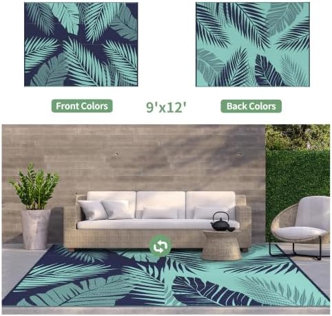 GENIMO Outdoor Rug, Waterproof Plastic Rugs - Image 2