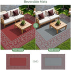GENIMO Outdoor Rug, Waterproof Plastic Rugs - Image 4