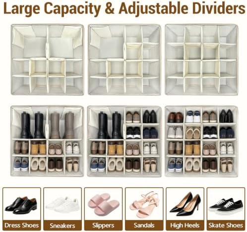 Rustic Floral Shoe Organizer for Closet - Image 4